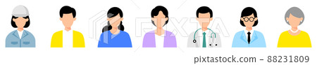 Person icon set 88231809
