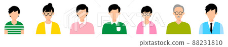Person icon set 88231810