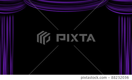 Stage curtain Background color: Black Stage curtain Background color: Black 88232036