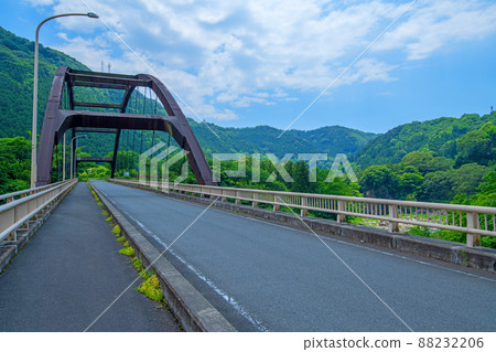 渡瀨溪谷，近水沼站，黑根大橋，初夏風景 88232206
