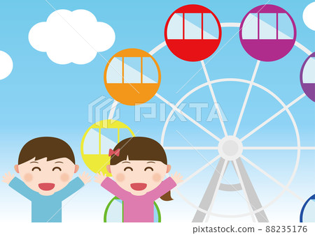 Amusement park Ferris wheel 88235176