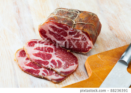Sliced cured pork shoulder 88236391