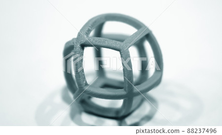 Abstract object of a green color printed by 3d printer Abstract object of a green color printed by 3d printer 88237496