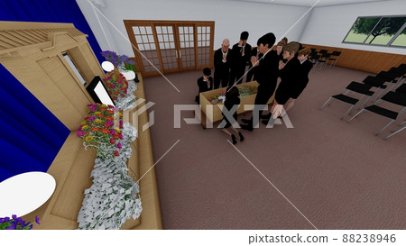 Funeral home with people 最後告別 CG i Funeral home with people 最後告別 CG Iralast Funeral home with people 最後告別 CG i Funeral home with people 最後告別 CG Iralast 88238946