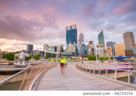 Downtown Perth skyline in Australia 88239258