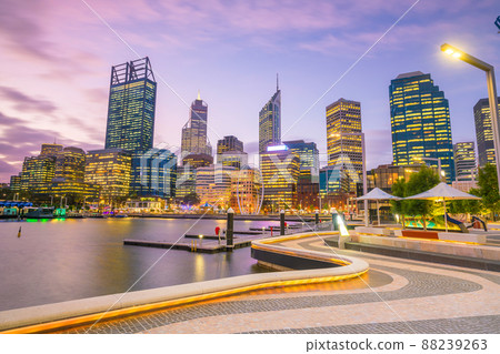 Downtown Perth skyline in Australia 88239263