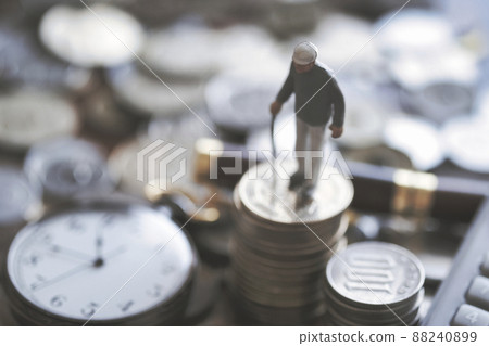 A man with money and a cane 88240899