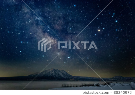 Lake Shikotsu and the Milky Way 88240973