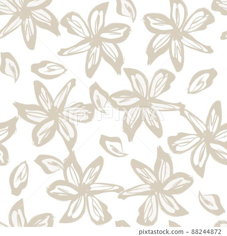 Floral Brush strokes Seamless Pattern Design Floral Brush strokes Seamless Pattern Design 88244872