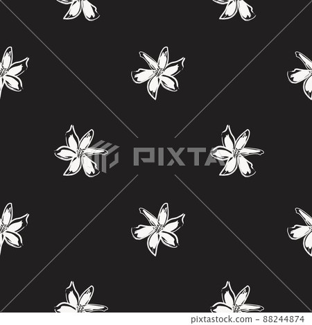 Floral Brush strokes Seamless Pattern Design Floral Brush strokes Seamless Pattern Design 88244874