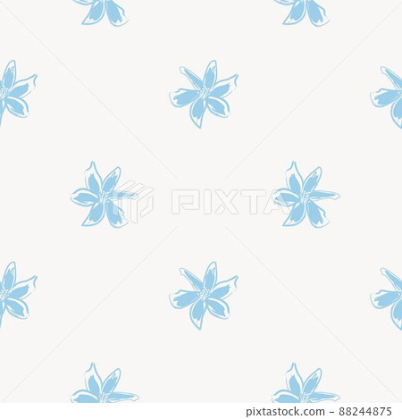Floral Brush strokes Seamless Pattern Design Floral Brush strokes Seamless Pattern Design 88244875