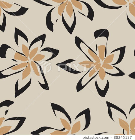 Floral Brush strokes Seamless Pattern Design Floral Brush strokes Seamless Pattern Design 88245157