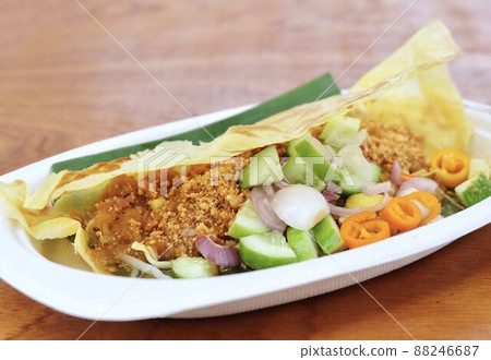 Vietnamese Savory Crepe or Stuffed Crispy Omelet Vietnamese Savory Crepe or Stuffed Crispy Omelet 88246687