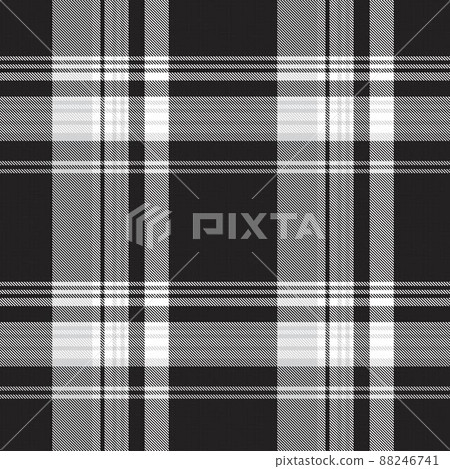 Black and White Asymmetric Plaid textured Seamless Pattern- Black and White  Asymmetric Plaid textured seamless pattern suitable for fashion textiles and graphics 88246741