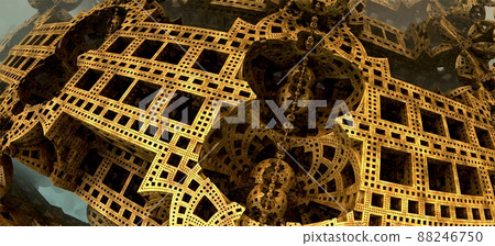 3D illustration of virtual scenery 88246750