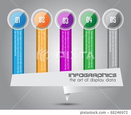 Infographic template for modern data visualization and ranking Infographic template for modern data visualization and ranking 88246972