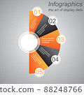 Infographic template for modern data visualization and ranking 88248766