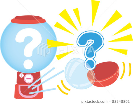 Gachapon with a surprised question mark that pops out 88248801