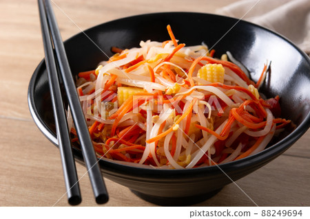 Healthy Chinese cabbage salad in bowl 88249694
