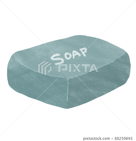 Baby soap illustration 88250691