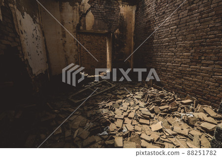 Interior View of the Brick Sandy Arches and Inside Room Ruins of the Derawar Fort, Pakistan Interior View of the Brick Sandy Arches and Inside Room Ruins of the Derawar Fort, Pakistan 88251782