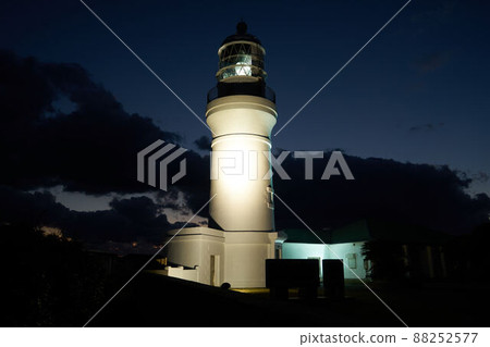 Shizuoka Prefecture Omaezaki Lighthouse at dusk 88252577