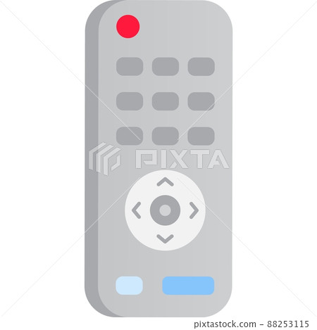 TV remote control vector flat icon design TV remote control vector flat icon design 88253115
