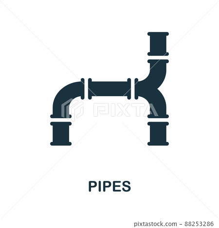 Pipes icon. Simple element from construction collection. Creative Pipes icon for web design, templates, infographics and more Pipes icon. Simple element from construction collection. Creative Pipes icon for web design, templates, infographics and more 88253286