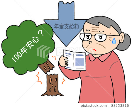 養老金減少/養老金焦慮 養老金減少/養老金焦慮 88253816
