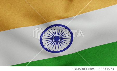 National flag of India waving 3D Render,... - Stock Illustration ...