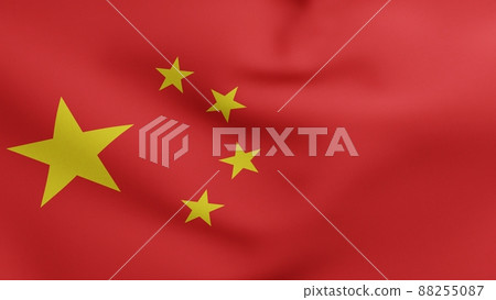 Flag of China waving 3D Render, National Flag of the Peoples Republic of China, Five-starred Red Flag, Chinese Communist Revolution Flag of China waving 3D Render, National Flag of the Peoples Republic of China, Five-starred Red Flag, Chinese Communist Revolution 88255087