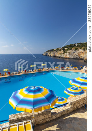 swimming pool near sea in Zinzulusa, Castro, Province Lecce, Italy 88256082