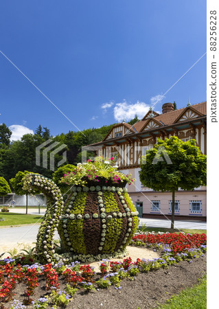 Luhacovice, picturesque spa town in Southern Moravia, Czech Republic 88256228