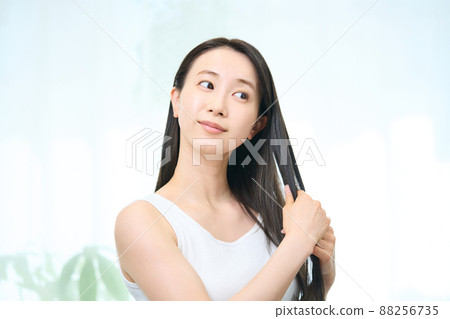 美麗的女人,頭髮 美麗的女人,頭髮 88256735