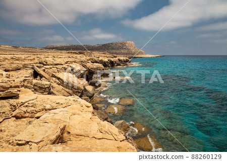 Seascape Cape Greco peninsula park, Cyprus. 88260129