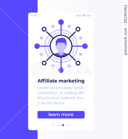 Affiliate marketing mobile banner design 88260462