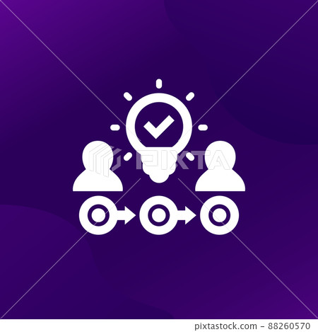 exchange of ideas, thought process icon for web exchange of ideas, thought process icon for web 88260570