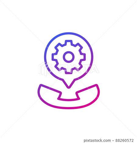 call settings line icon for apps 88260572