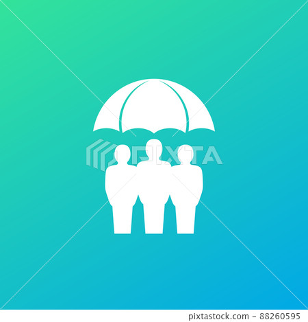 Family insurance icon, vector art Family insurance icon, vector art 88260595