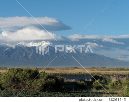 從蒙特維斯塔沼澤看到的壯麗的科迪勒拉山脈 88261545