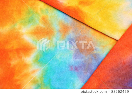 Abstract tie dye multicolor fabric cloth Boho pattern texture Abstract tie dye multicolor fabric cloth Boho pattern texture 88262429