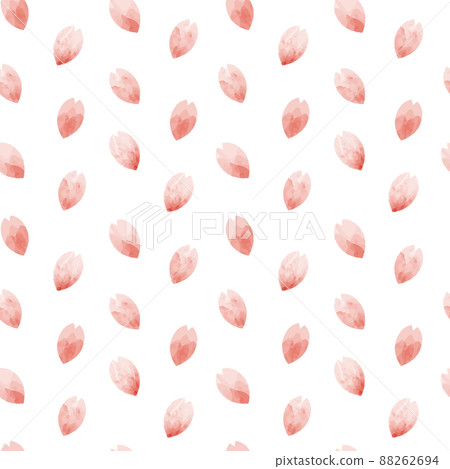 Beautiful watercolor cherry blossom petals seamless pattern, background Beautiful watercolor cherry blossom petals seamless pattern, background 88262694