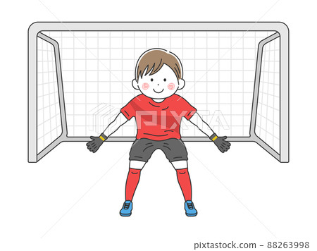 Illustration of a male goalkeeper 88263998