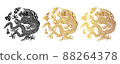 Korean traditional dragon pattern 88264378