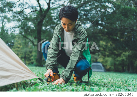 帳篷 男人 男 88265345