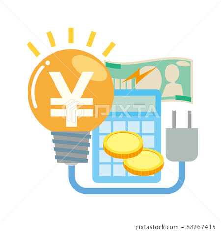 Image illustration of electricity bill 88267415