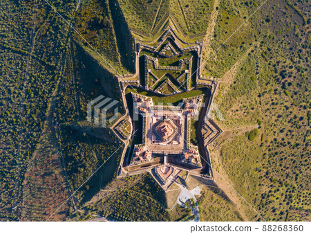 Aerial view of Conde de Lippe Fort, Elvas 88268360