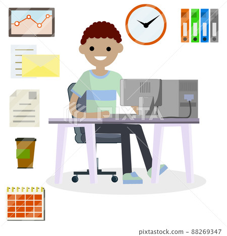 Programmer at work. Hobbies and Internet Programmer at work. Hobbies and Internet 88269347