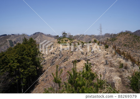 Climb the Senningatake mountain climbing course from Hishimachi, Kiryu city. Aim for the Senningatake branch along the ridge from the Shiraha Pass Climb the Senningatake mountain climbing course from Hishimachi, Kiryu city. Aim for the Senningatake branch along the ridge from the Shiraha Pass 88269379
