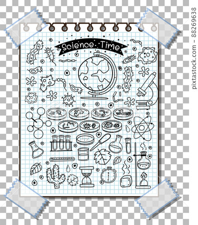 Hand drawn doodle of sciene icons Hand drawn doodle of sciene icons 88269638